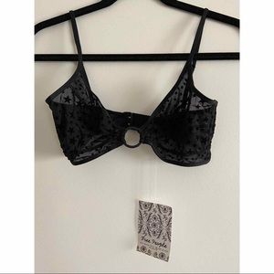 NWT Free People mesh bra with stars design